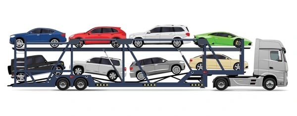 Different car transport types including open and enclosed carriers for vehicle shipping selection